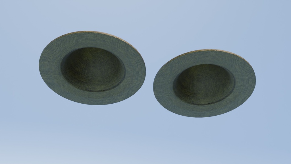 麦わら帽子 3Dモデル