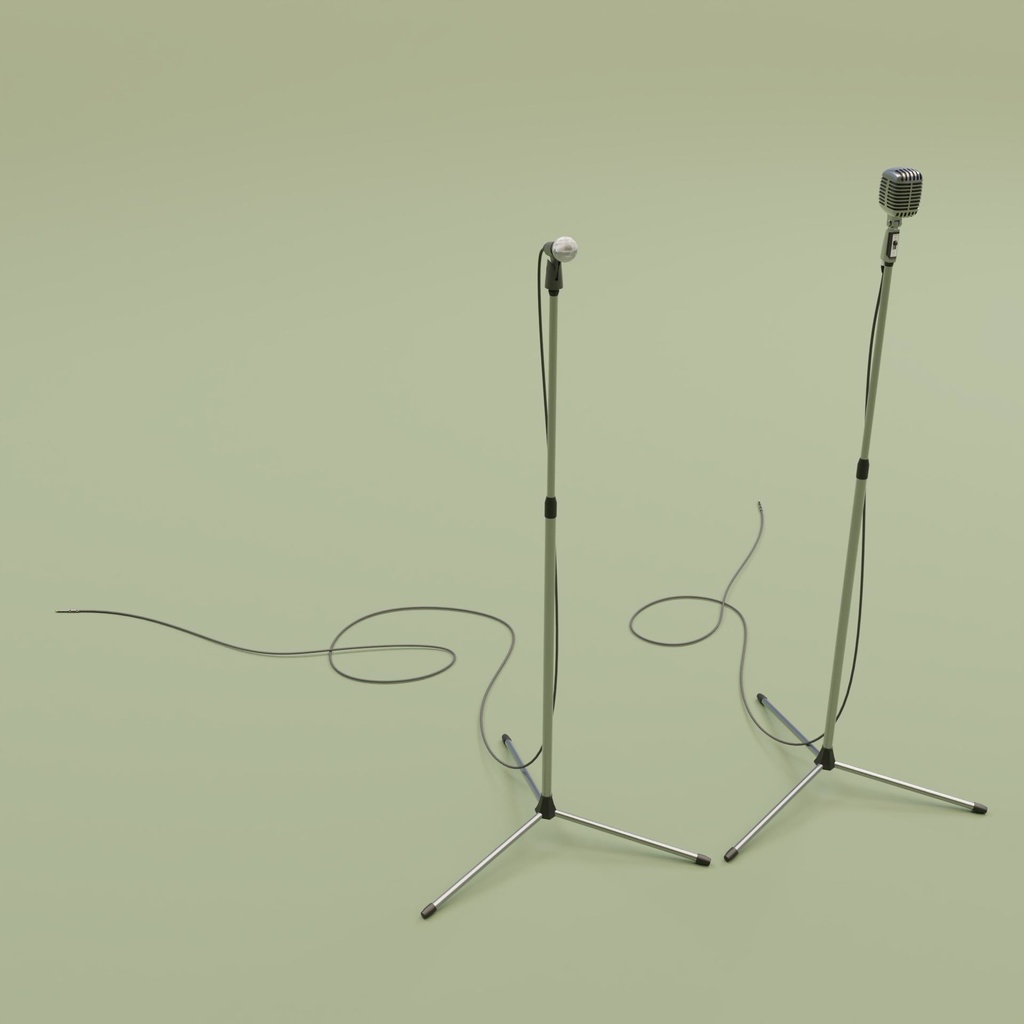 マイクセット 3Dモデル