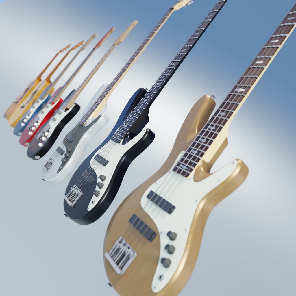 楽器セット 3Dモデル