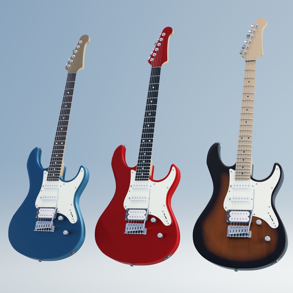 楽器セット 3Dモデル