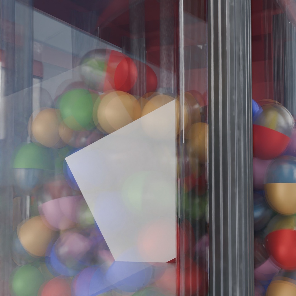 ガチャ筐体セット 3Dモデル