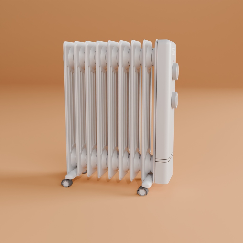 暖房セット 3Dモデル