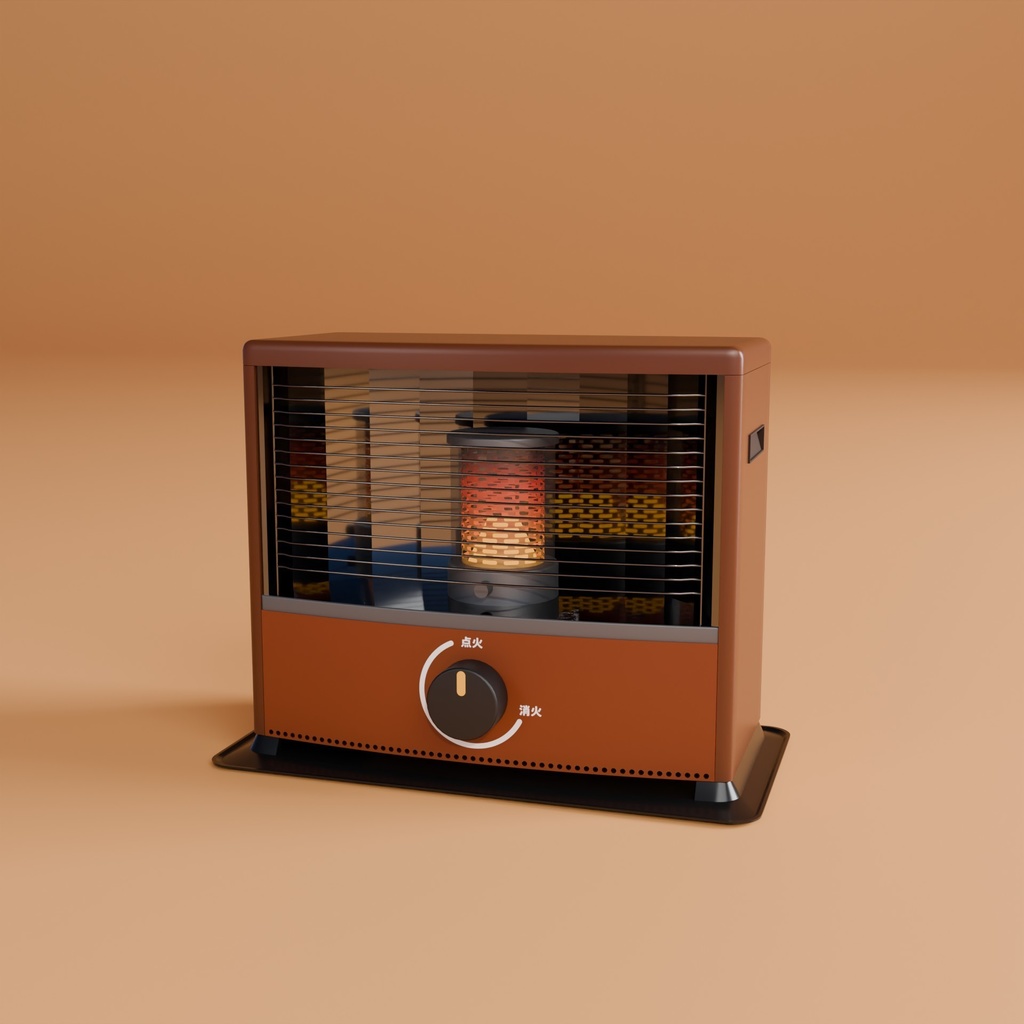 暖房セット 3Dモデル