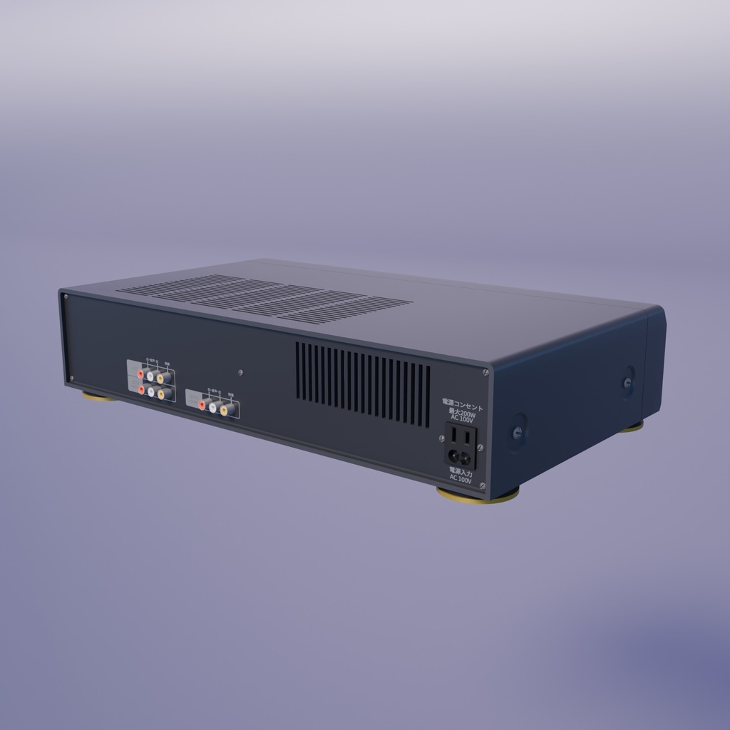 VHSデッキ 3Dモデル