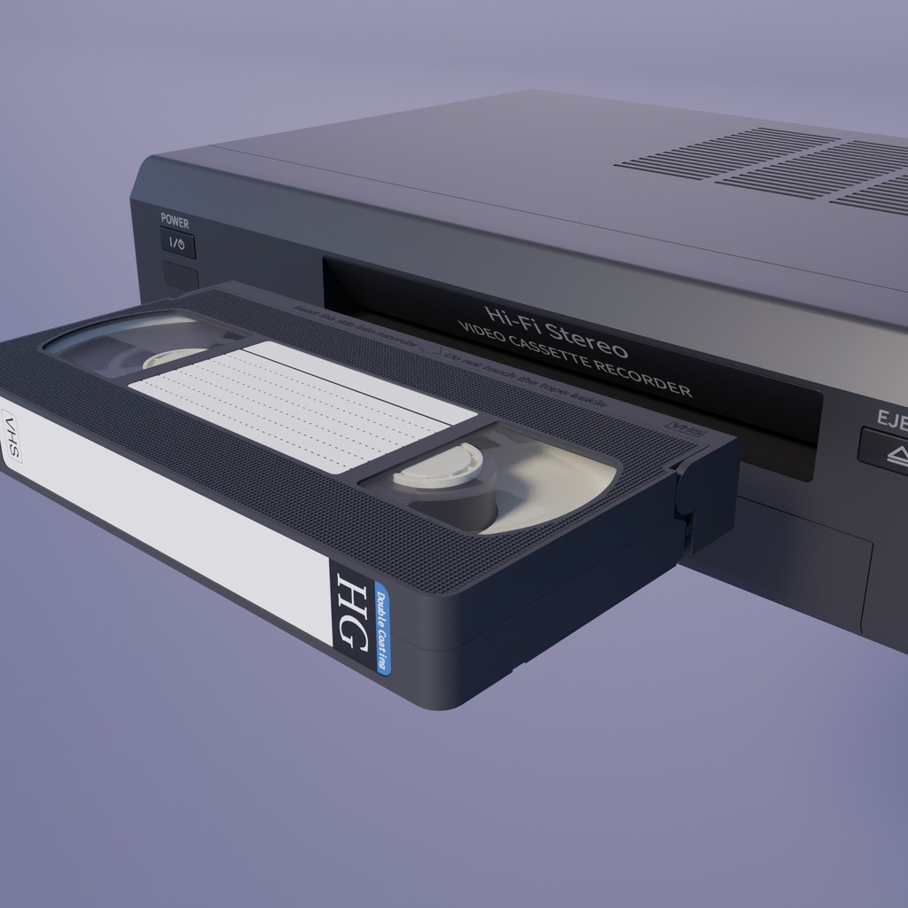 VHSデッキ 3Dモデル