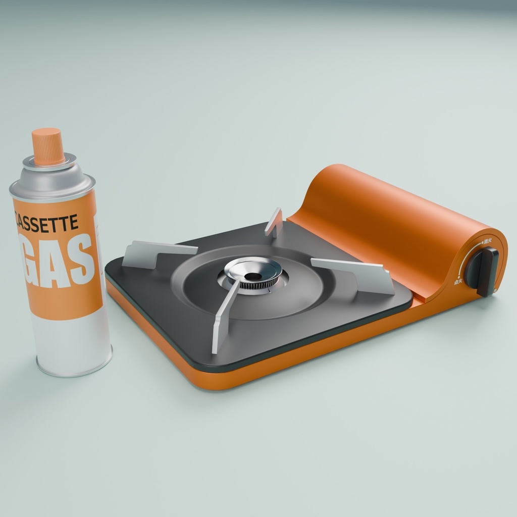 卓上コンロ 3Dモデル