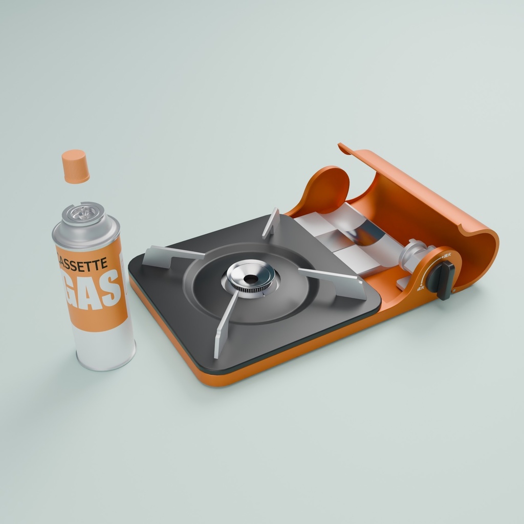 卓上コンロ 3Dモデル