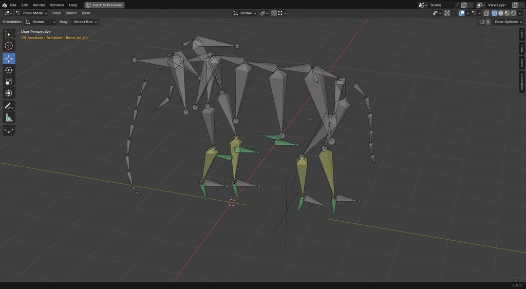 アフリカゾウ 3Dモデル