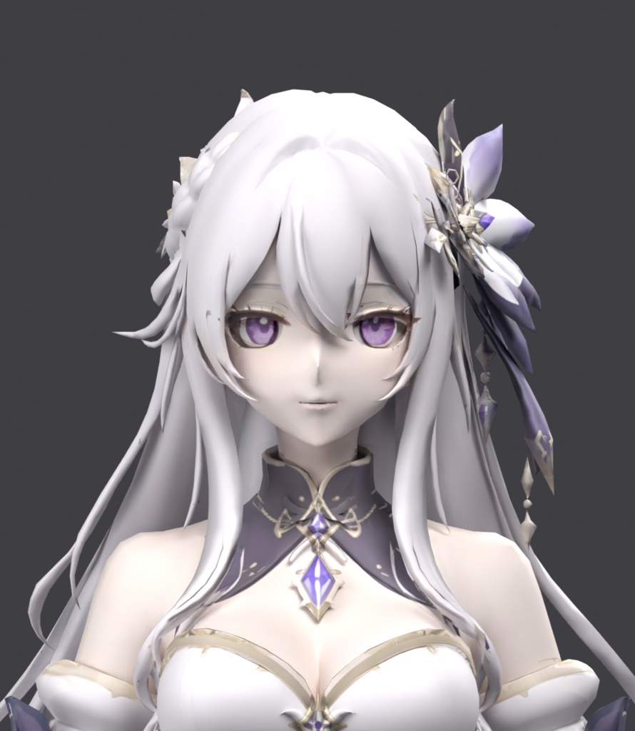 〖汎用3Dキャラクター〗ルミナ・ファンタジア|簡易リグ・3ポーズ付き FBX / Blender