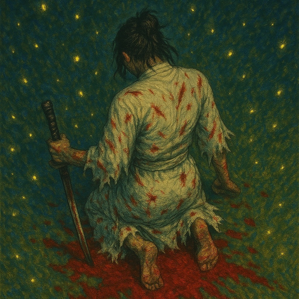 Bloodlit Silence – Digital Wallpaper