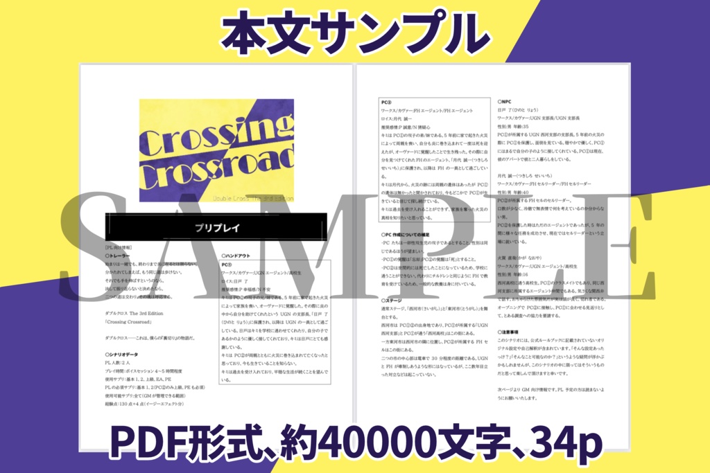 DX3シナリオ「Crossing Crossroad」SPLL:E113064