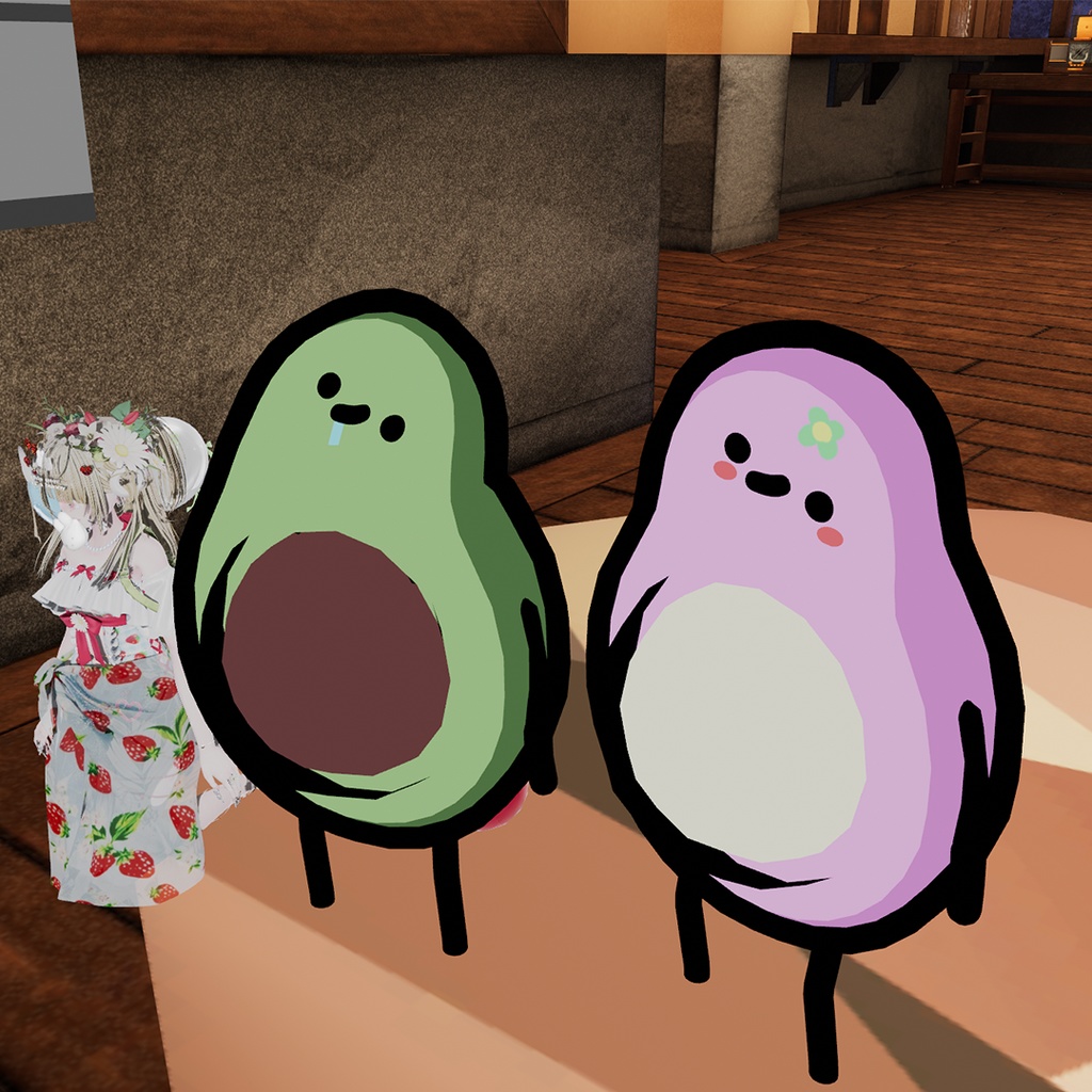 オリジナル3Dモデル「アボカド」 Avocado 아보카도 ver1.0.2