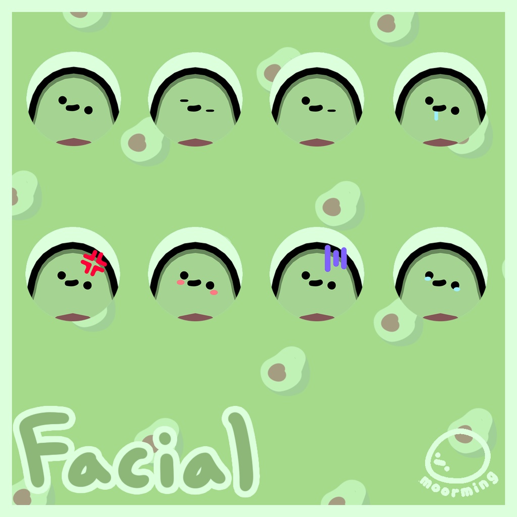 オリジナル3Dモデル「アボカド」 Avocado 아보카도 ver1.0.2