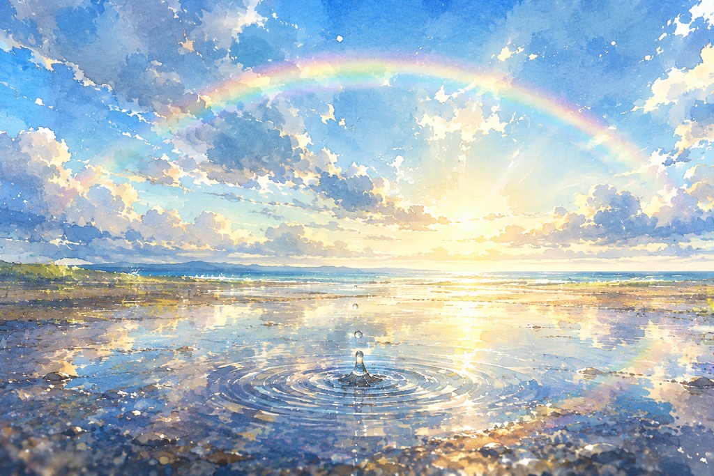 [ゲーム BGM] 雨上がりの虹