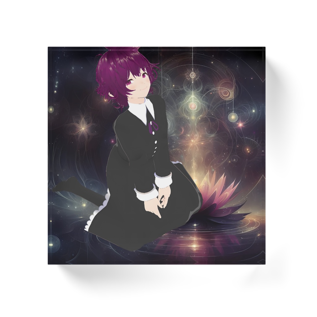 あおまどかアクリルブロック