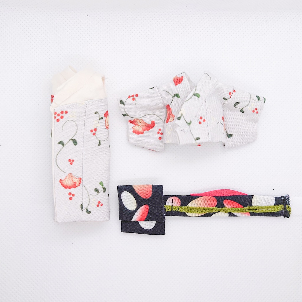 オビツ11○着物セット 西洋の花柄