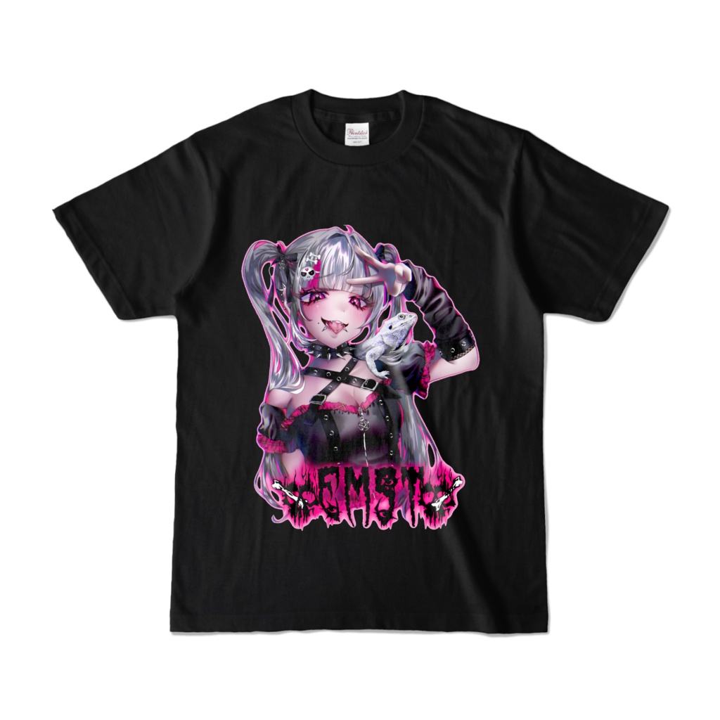 【EMST】フトアゴヒゲトカゲハイポゼロＴシャツ（ブラック)