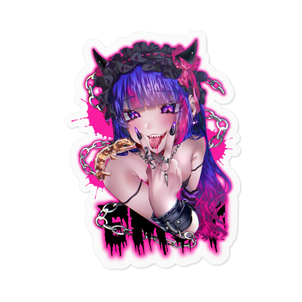 【EMST】ニシアフリカトカゲモドキストライプステッカー