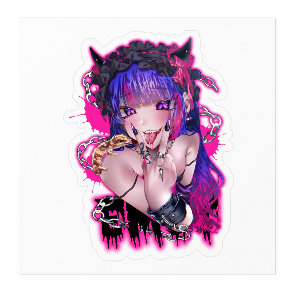 【EMST】ニシアフリカトカゲモドキストライプステッカー