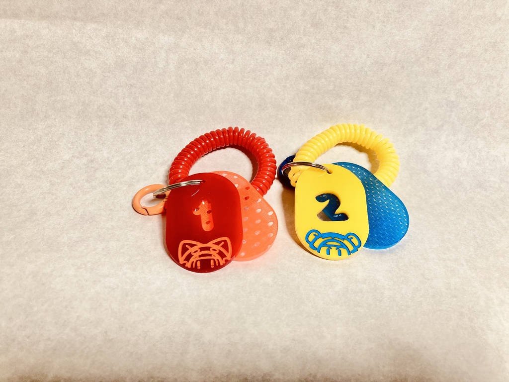 ロッカーキー風キーホルダー