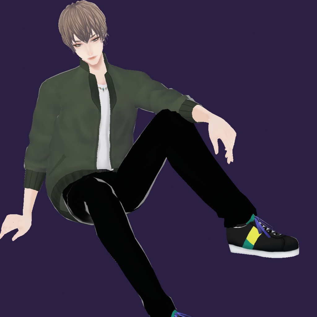 【Cluste 対応/VRM】オリジナル3Dモデル「ユウヤ」