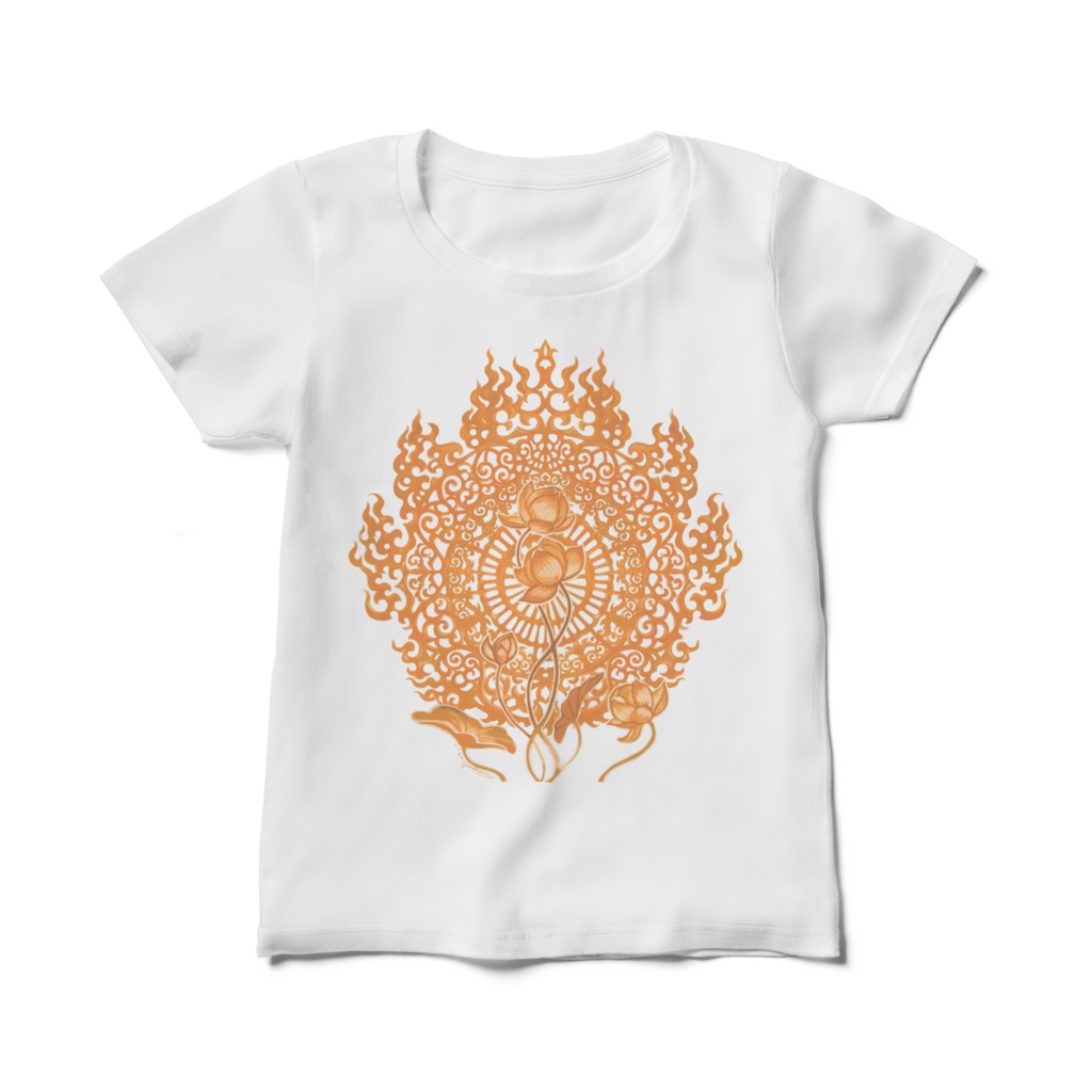 蓮光背レディースTシャツ