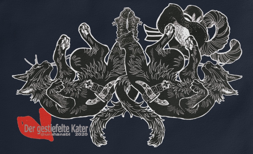 長靴をはいた猫 サコシュネイビー