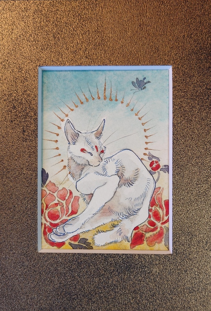 ソレイユ企画展 直筆ATC「安寧」