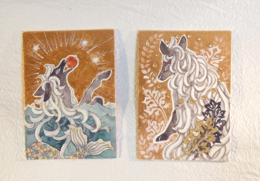 直筆ATC かみさま(ストーン)