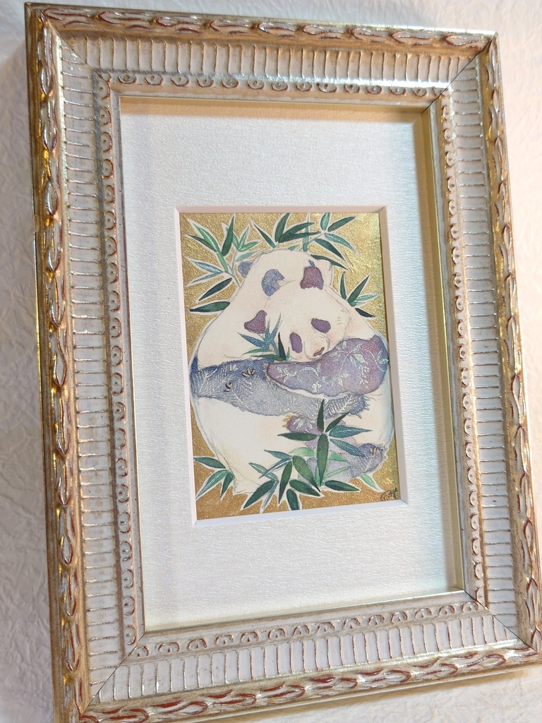 直筆ATCパンダ「夏笹」