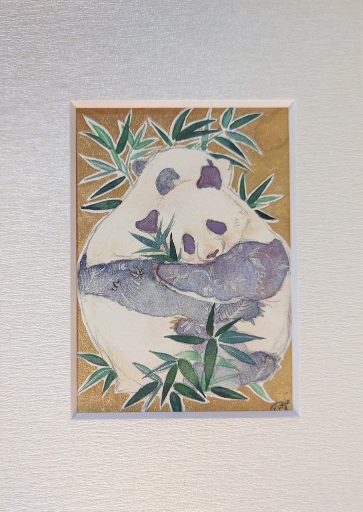 直筆ATCパンダ「夏笹」