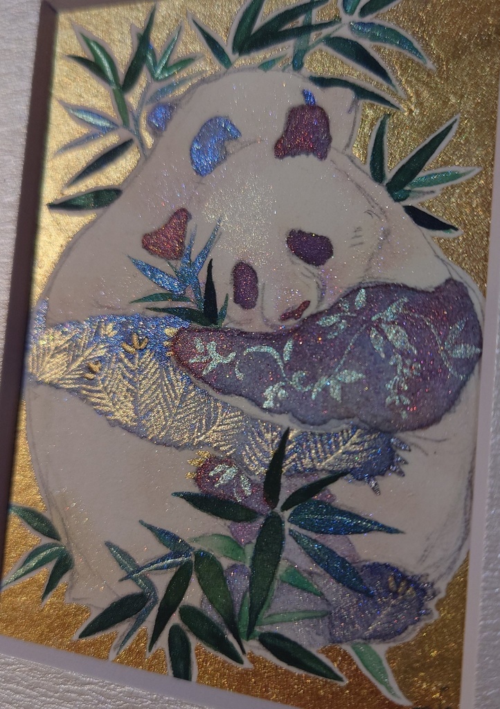 直筆ATCパンダ「夏笹」