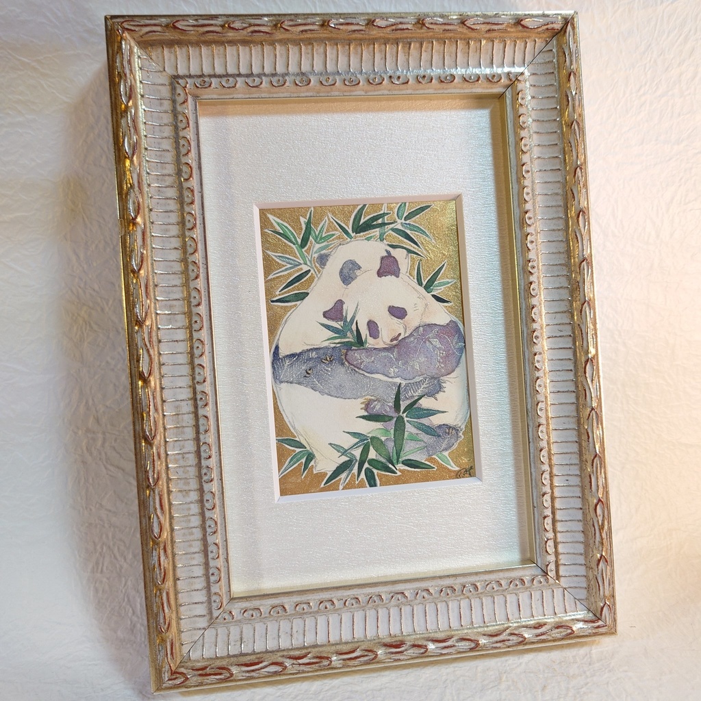 直筆ATCパンダ「夏笹」