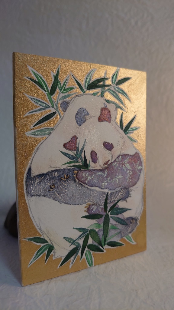 直筆ATCパンダ「夏笹」