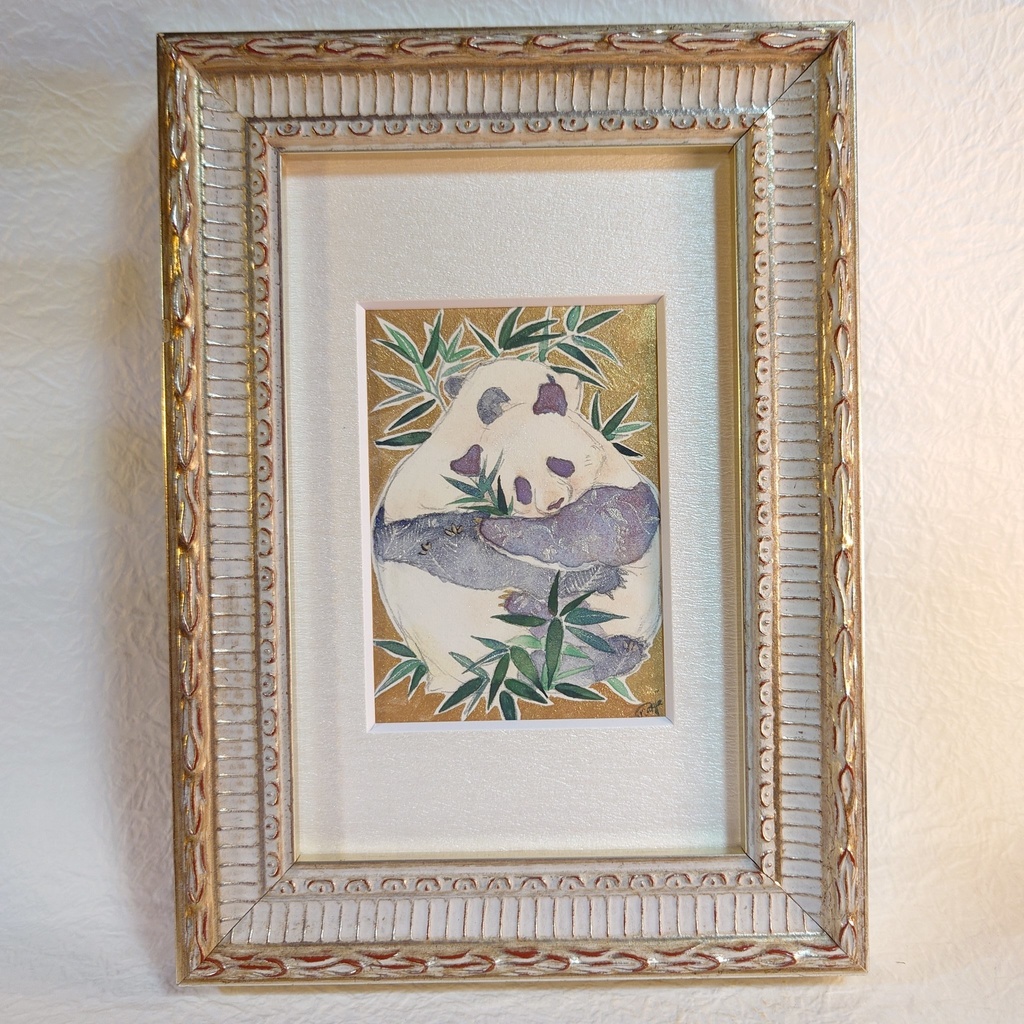 直筆ATCパンダ「夏笹」