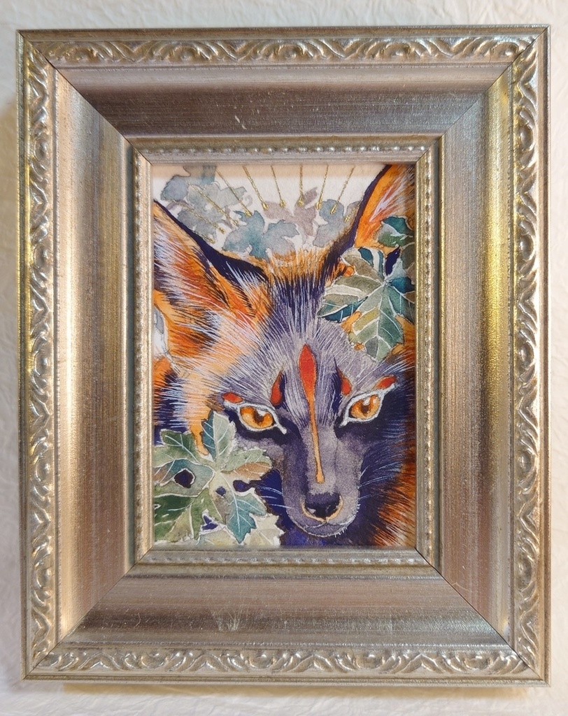 直筆ATC十字狐「シトゥンペカムイ」