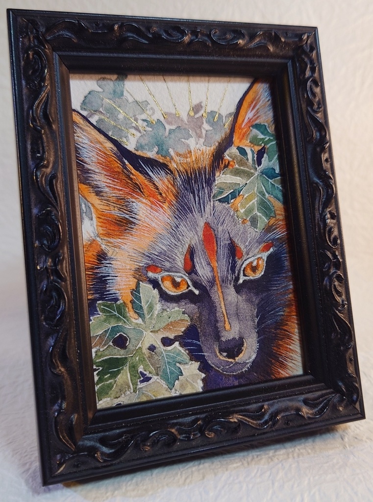 直筆ATC十字狐「シトゥンペカムイ」