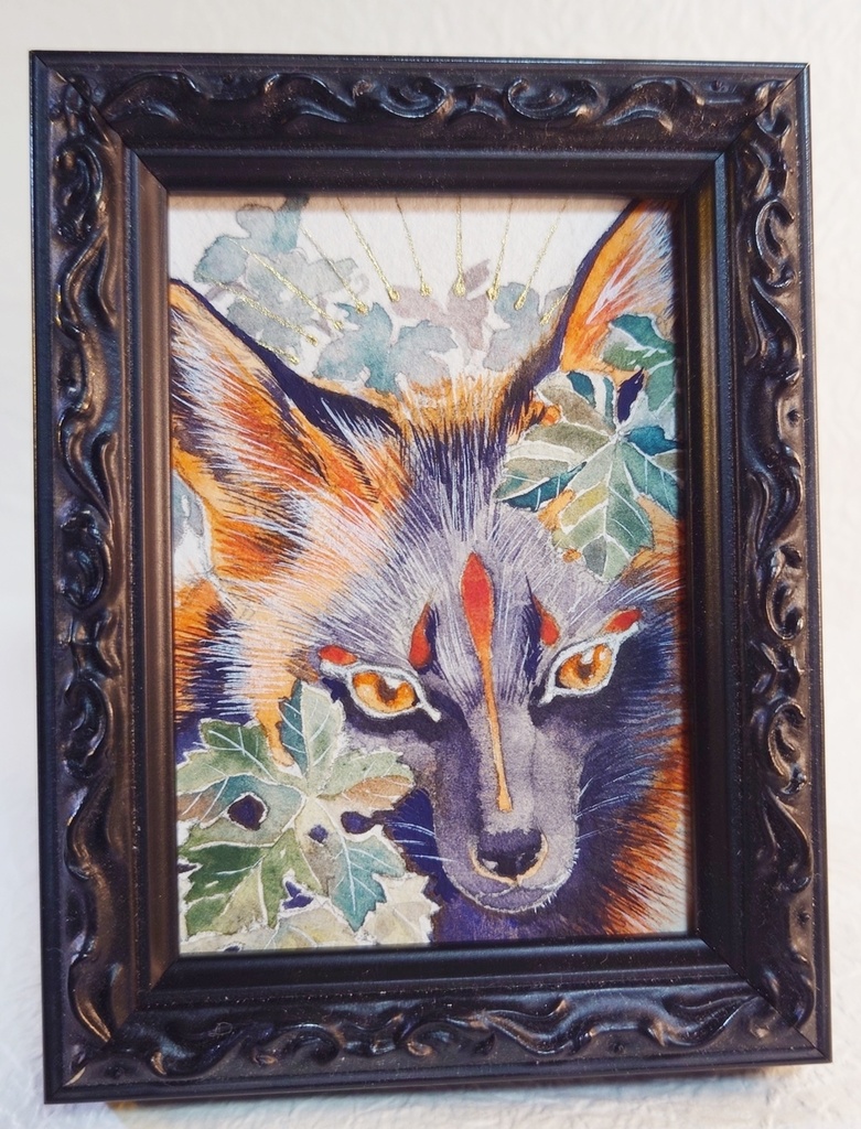 直筆ATC十字狐「シトゥンペカムイ」