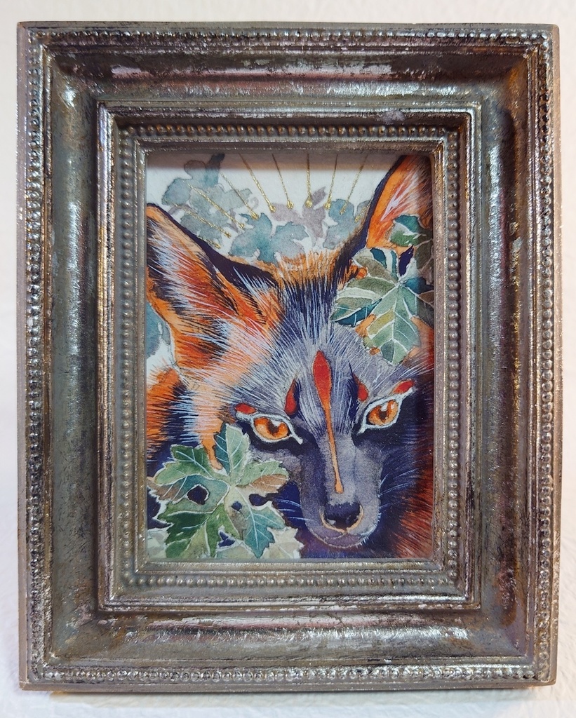 直筆ATC十字狐「シトゥンペカムイ」