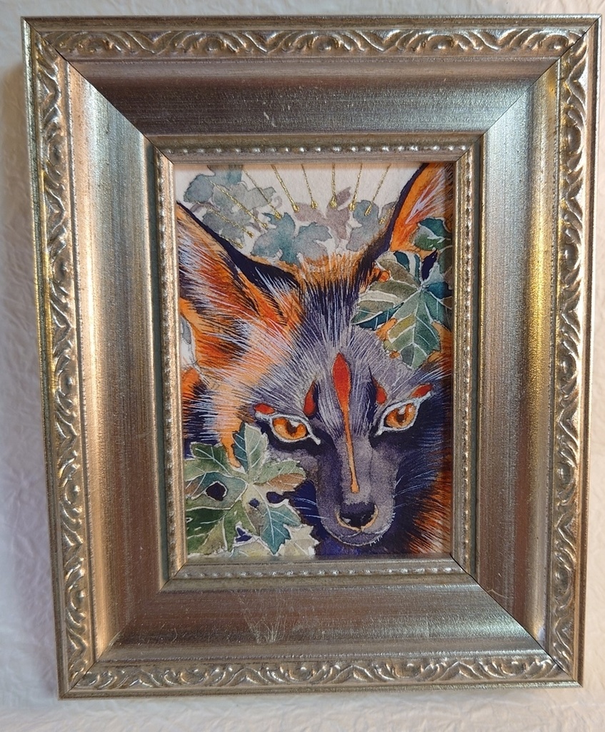 直筆ATC十字狐「シトゥンペカムイ」