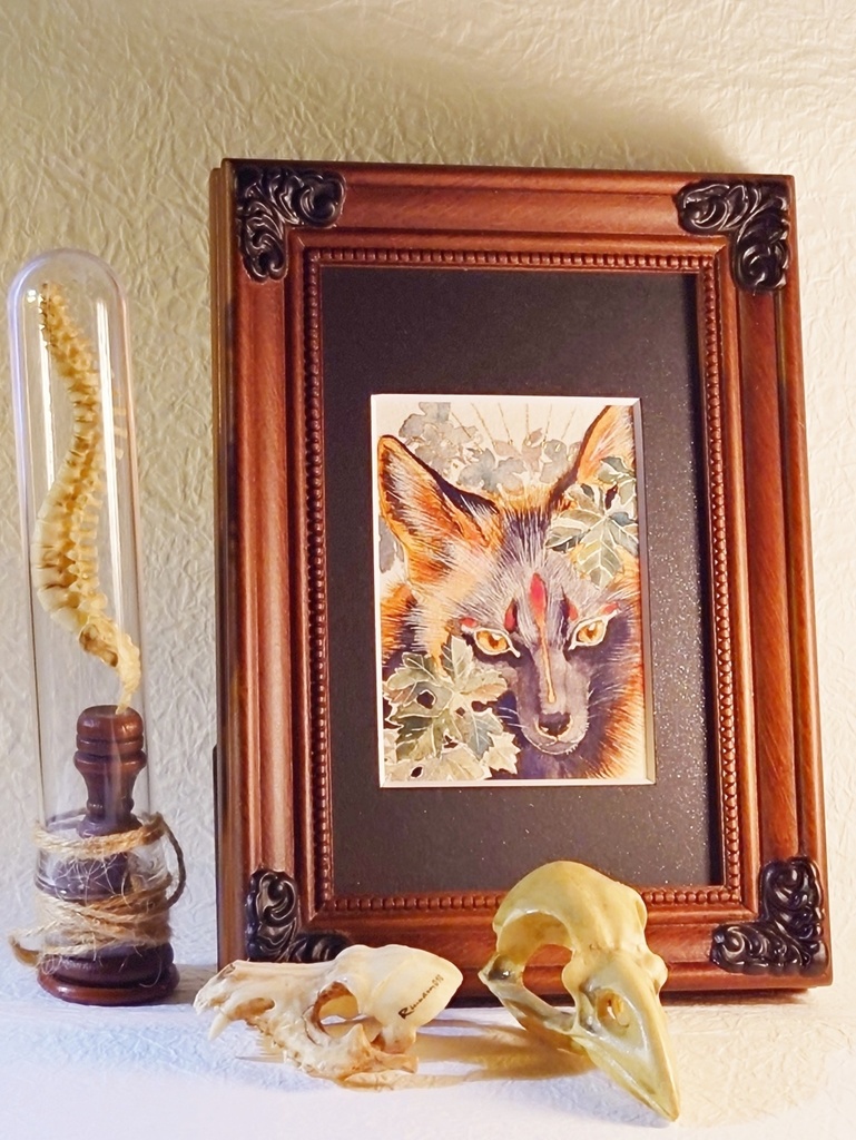 直筆ATC十字狐「シトゥンペカムイ」