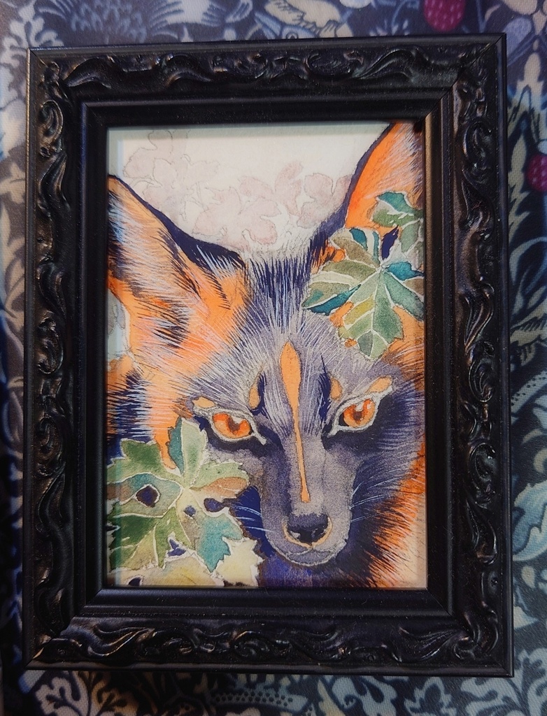 直筆ATC十字狐「シトゥンペカムイ」