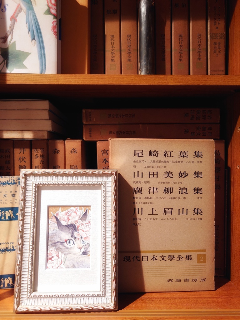 直筆ATC 猫「天つ風」