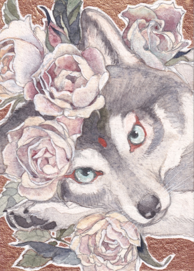 アクリルキーホルダー「白風」