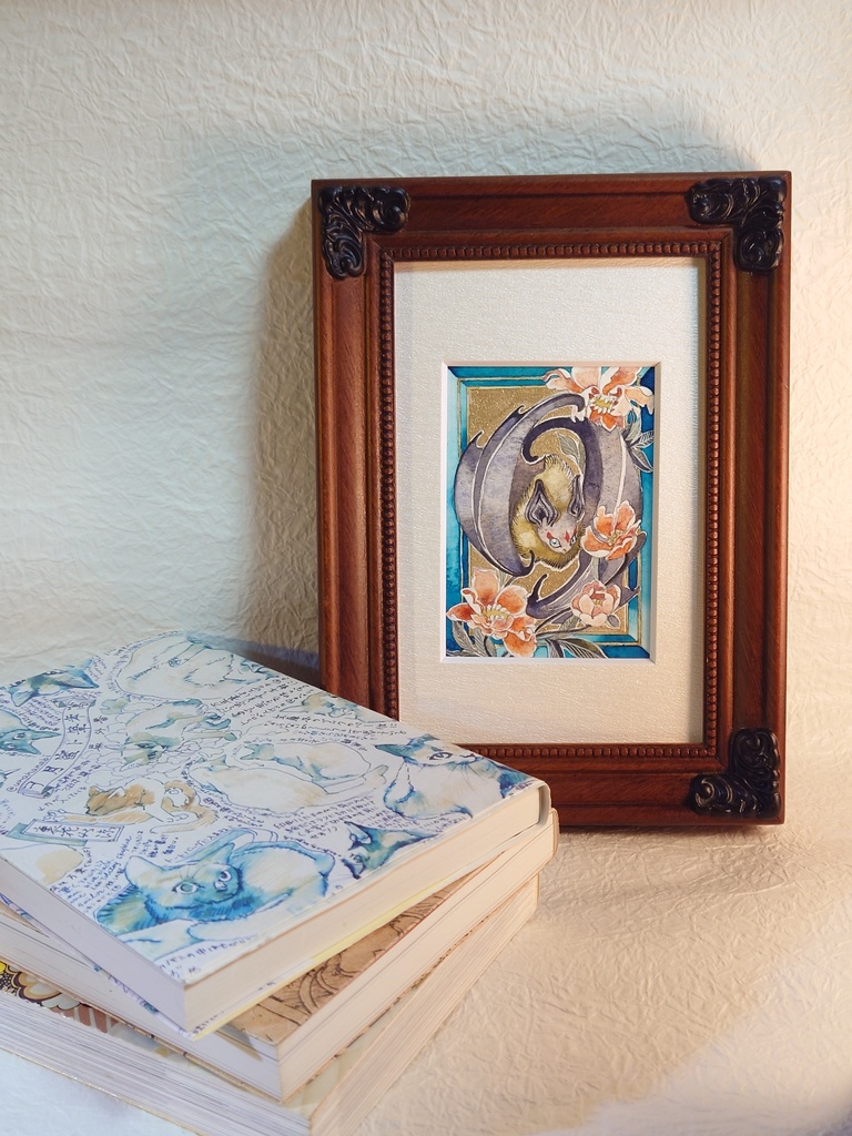 直筆イラストATC「甘露」