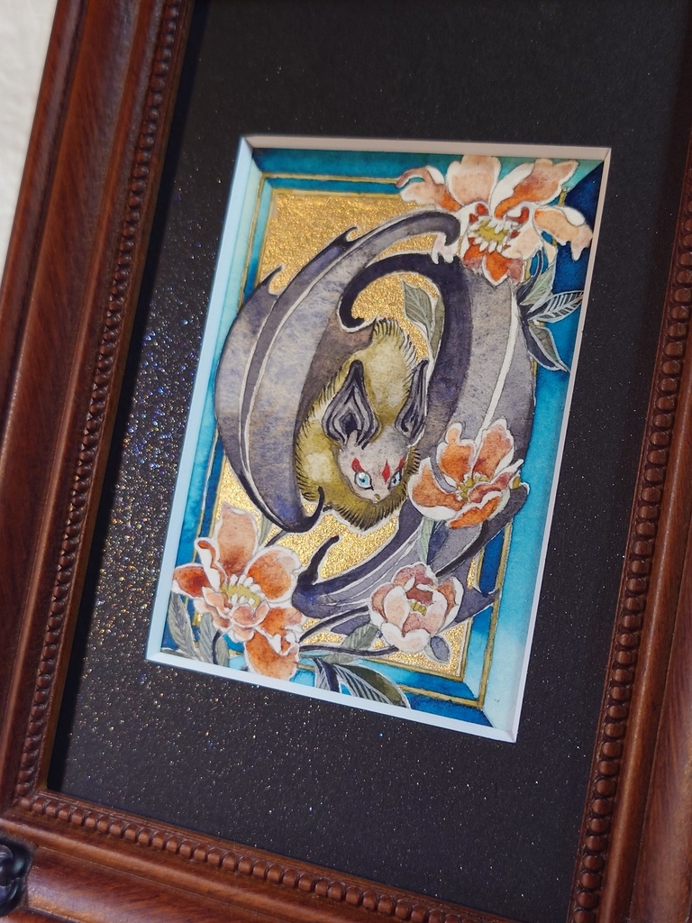 直筆イラストATC「甘露」