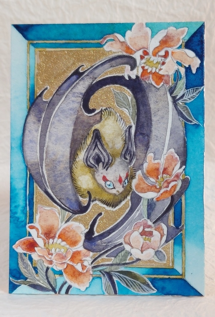 直筆イラストATC「甘露」