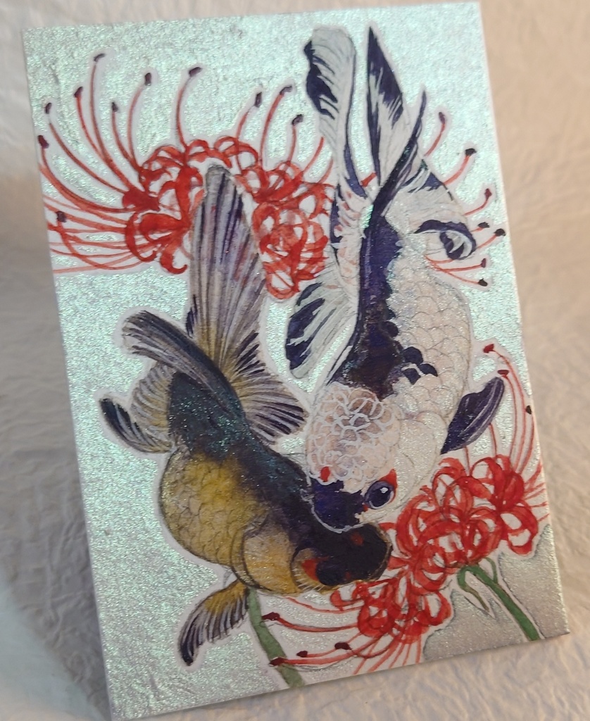 ATC直筆イラスト「揺蕩う」