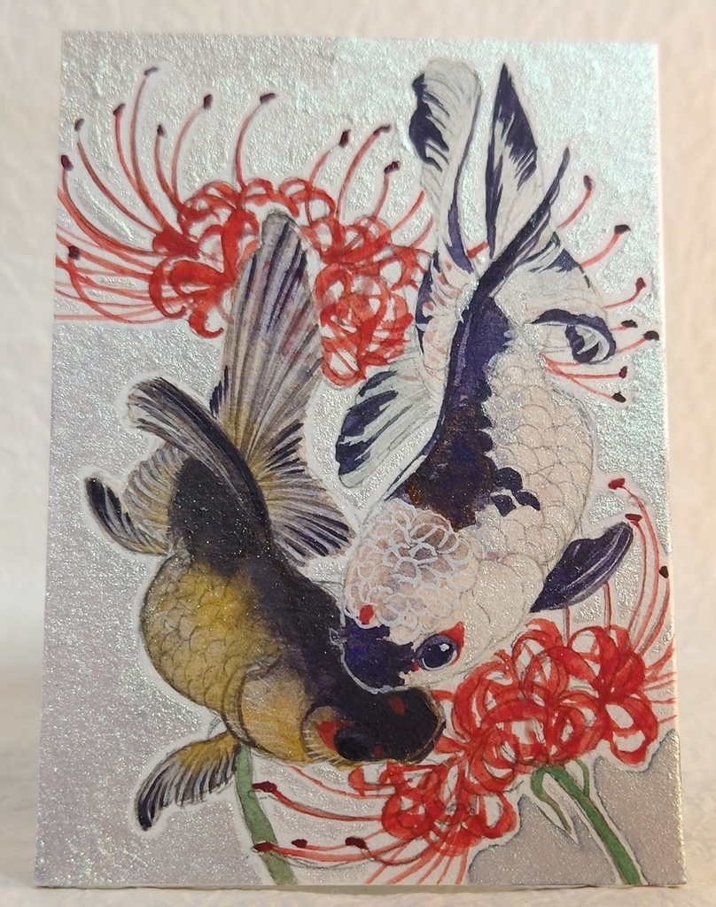 ATC直筆イラスト「揺蕩う」