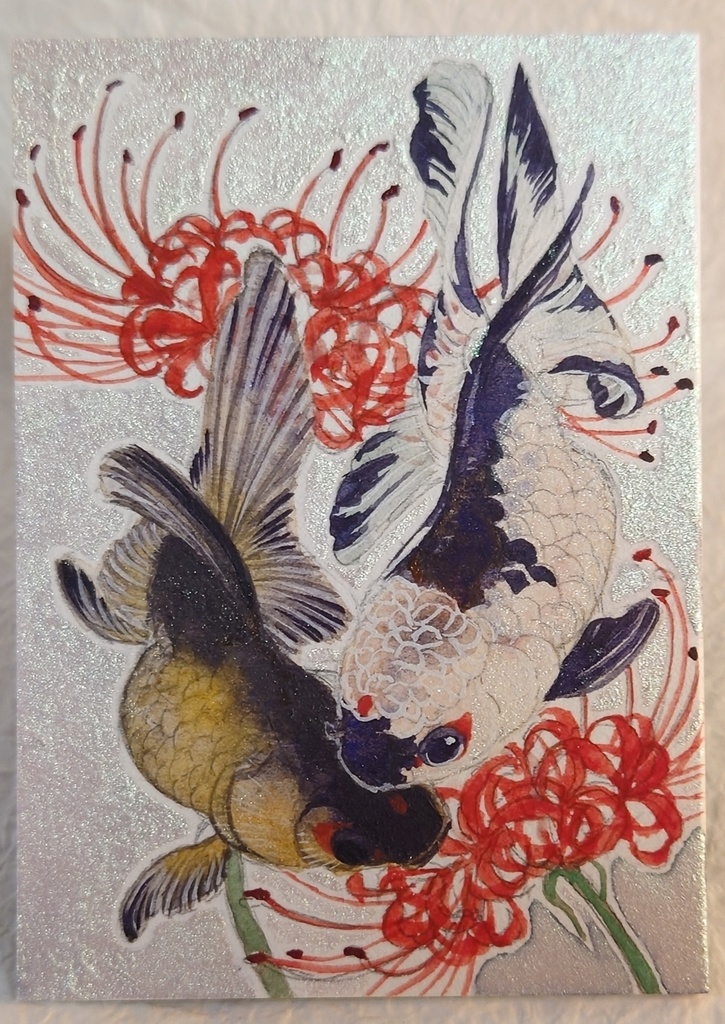 ATC直筆イラスト「揺蕩う」